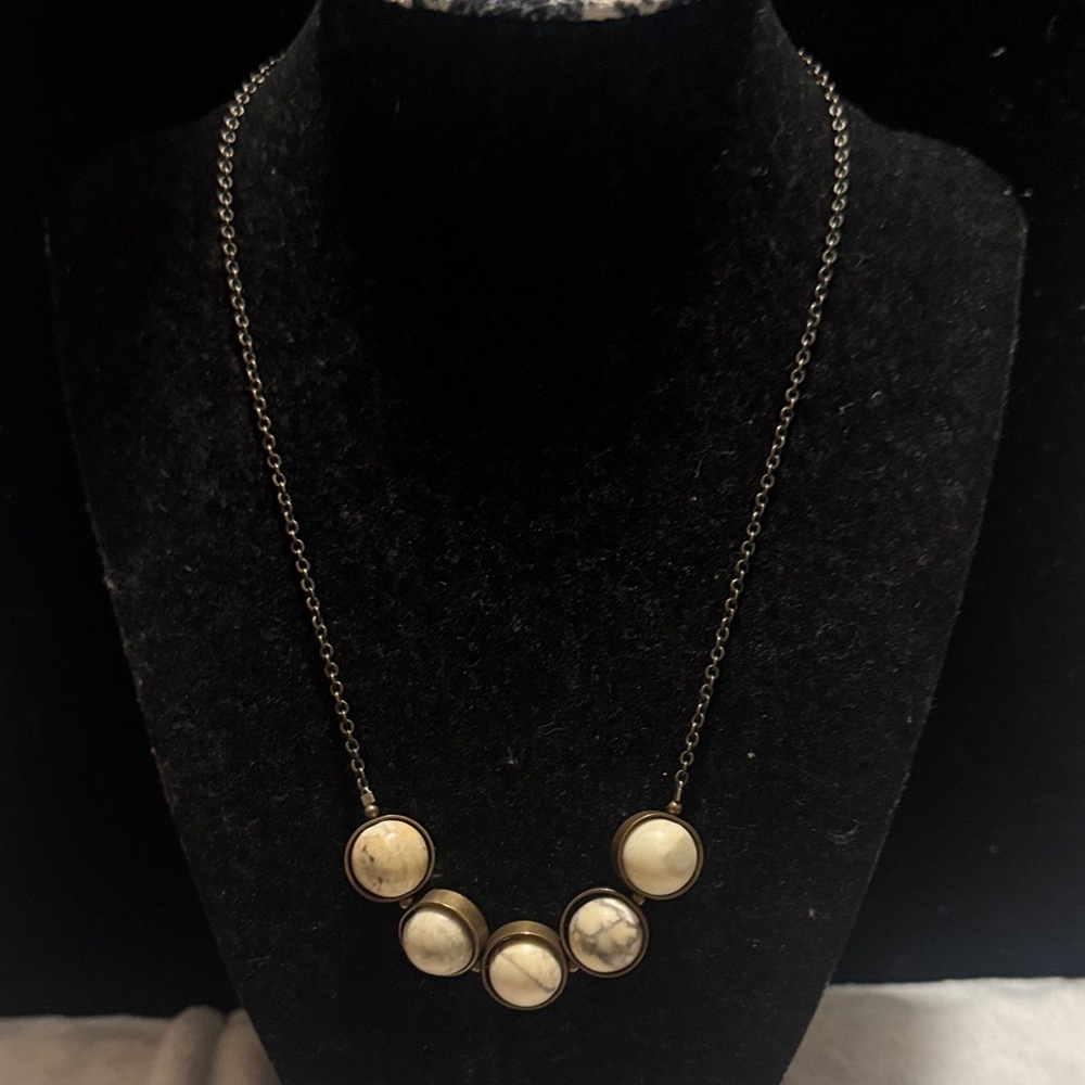 Larissa Loden Moon Shaped Movement Pendant Necklace